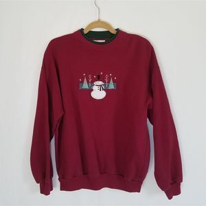 Vintage Winter Christmas Sweatshirt Crewneck Snow